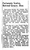 Great Grandpa Sculco's Death Notice